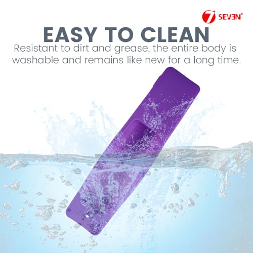 Image of 7SEVEN Compatible with Samsung Tv Remote Cover Suitable Model BN59-01XXXX Series Case to Protect Remote Control from Physical Damage, Ensure Smart Remote with 3 Hotkeys at Last Row Only Fit (Purple)