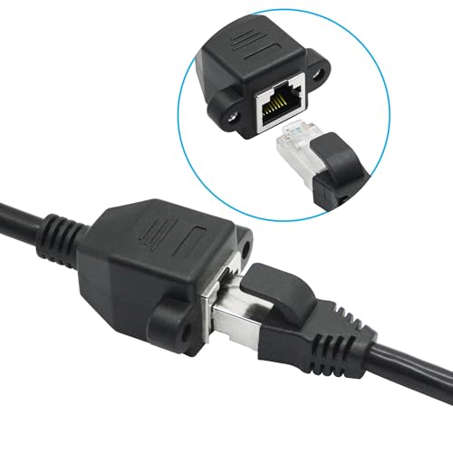 Cable Extensor Ethernet Cat6 30 cm RJ45 Macho a Hembra Panel miniatura 3