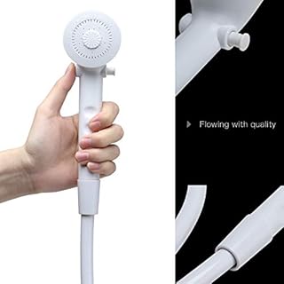 OYMOV RV Shower Head with Hose - Non-Metallic Outdoor RV Shower Kits Replacement with Pause Function for RVs, Fifth Wheels, Motor Homes, Travel Trailers, Campers, Boats, White