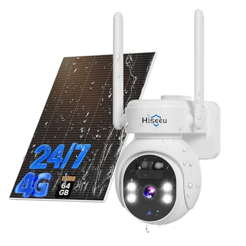 Hiseeu 4G LTE Solar Powered Security Camera