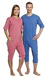 Pyjama manches courtes couleur salmon taille L