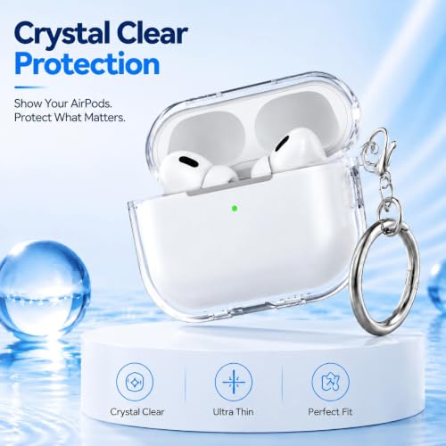 Image of for Airpods Pro 3 Case with Cleaner Kit, Crystal Clear Cover