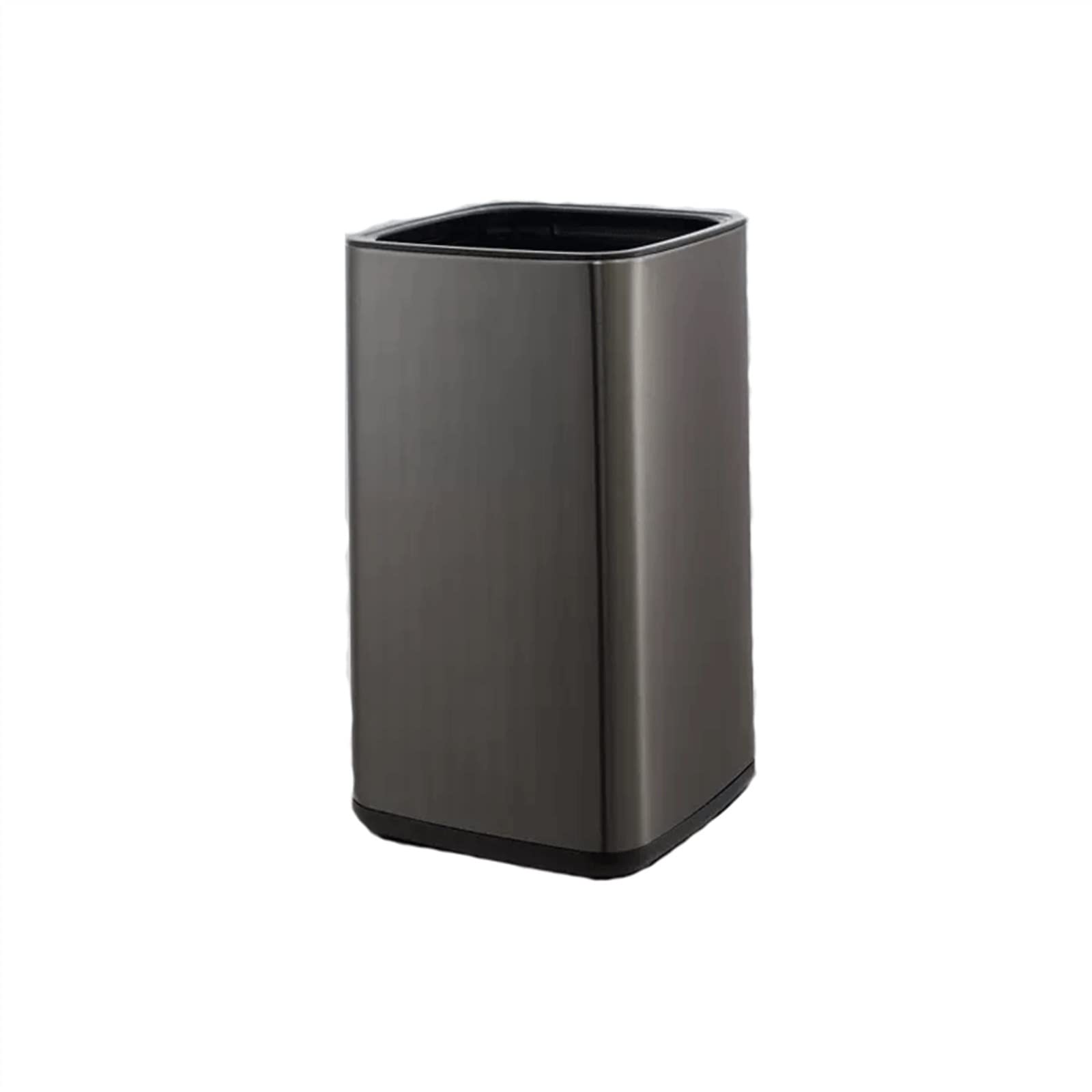 Trash Can Stainless Steel Trash Can Household Double-Deck Bin Without Lid Bedroom Toilet Office Waste Paper Basket Trash