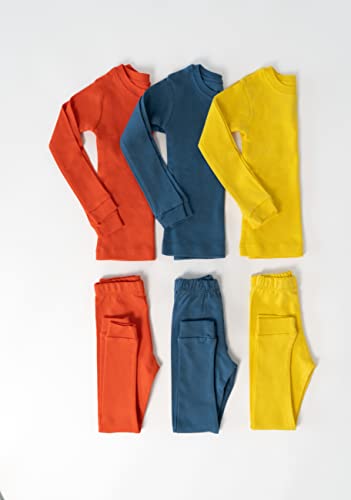 Laas 100% Organic Cotton Pajamas, Unisex, Girls, Boys, Snug Fitting Pajamas, 2-Piece set4