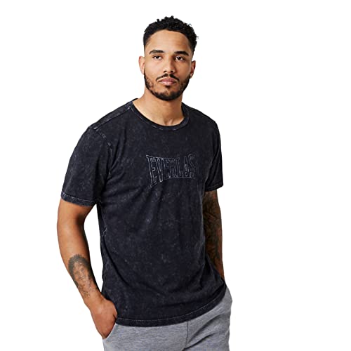 Everlast Uomo Boxy Acid Wash T-Shirt Sportiva Top