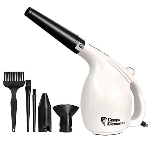Compucleaner 2.0 -Durable ABS Plastic Electric High Pressure Air Duster - Computer Cleaner Blower - Keyboard Cleaner - Electronic Devices and Laptop Cleaner - Replaces Compressed Air Cans-White