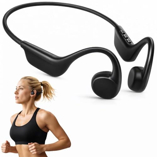 VIPA Auriculares de Conducción Osea Bluetooth 5.3 Open Ear   Auricular Deportivo Adecuado para Ciclismo, Correr y Fitness   Auriculares IPX5 Impermeable y Resistentes al Sudor con Microfono.
