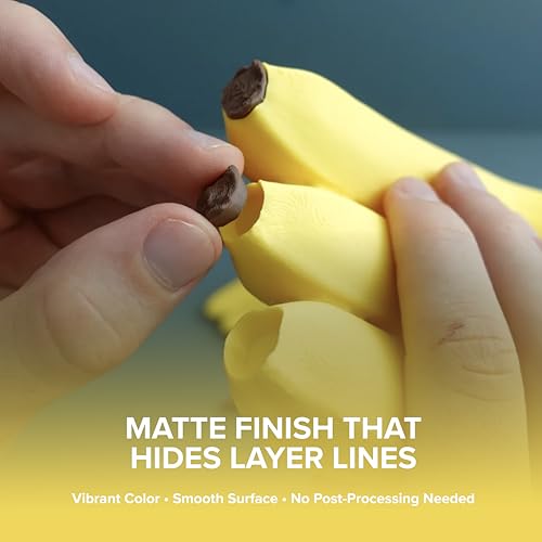 Image of Polymaker Panchroma Matte PLA Filament, Pastel Banana 1.75mm 1kg 3D Printing Filament, Formerly Polyterra Matte, Fit Most FDM 3D Printers, 1kg Spool (2.2lbs)