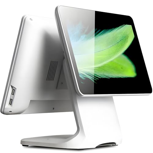 Caja registradora con pantalla táctil de 15,6 pulgadas, sistemas POS para PC, ideal para supermercados, hostelería y restauración. Incluye procesador N2930, 4 GB de RAM y 64 GB de SSD DualScreen