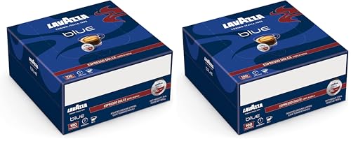 Image of Lavazza Blue Espresso Dolce, Pack Of 200 Coffee Capsules, Compatible With Blue Machines, 800 Gm