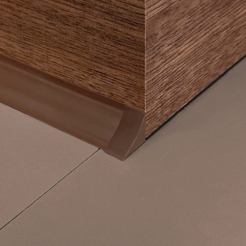 Image of InstaTrim Corner & End Caps - Six Dark Brown 3 /4 inch Wide Caulk Strip Corner and End Pieces - Finishing Caps for Corners & Exposed Ends - Paintable