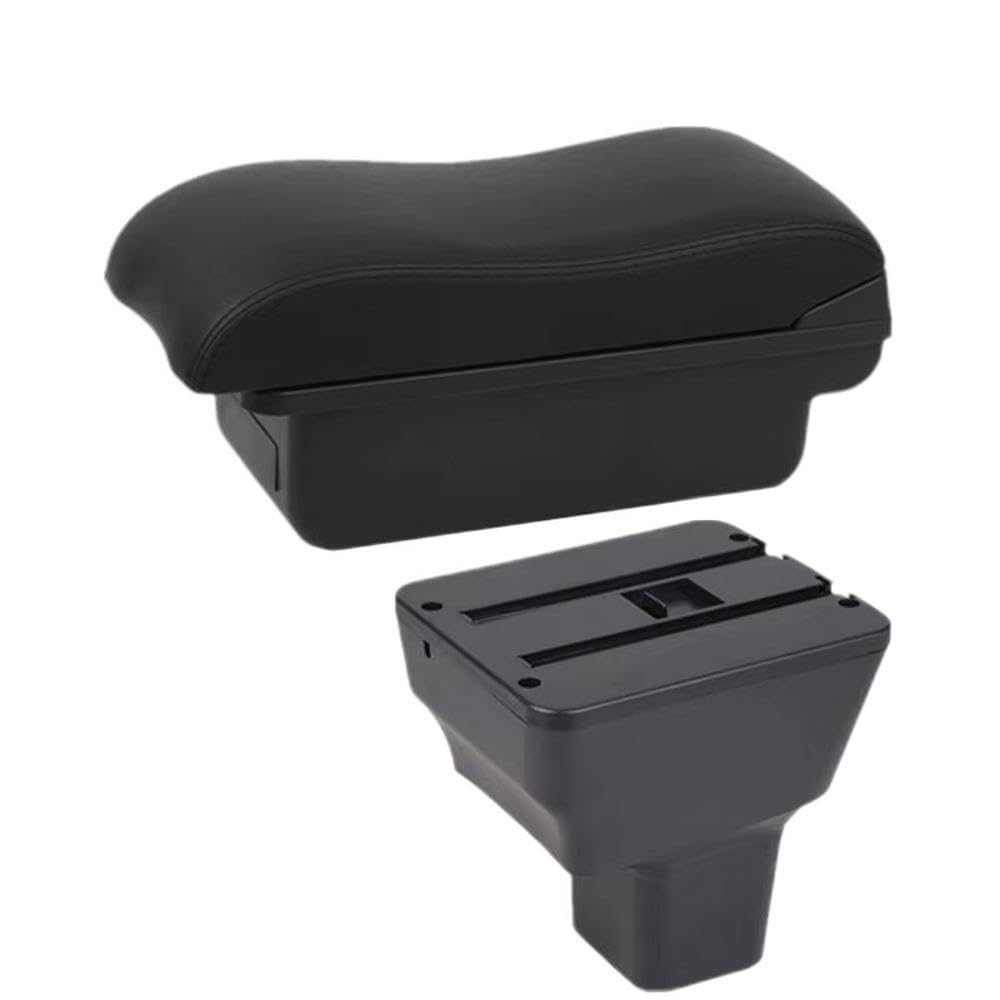 FSOZDBBPL Car Armrest Box For Nissan Kicks 2016-2024 Storage Box Interior Retrofit Accessories Interior Parts(A2 Black line NO USB)