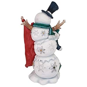 Design Toscano QM18002 Avalanche The Welcome Snowman Statue, 17", Full Color Design Toscano QM18002 Avalanche The Welcome Snowman Statue 17 Full Color