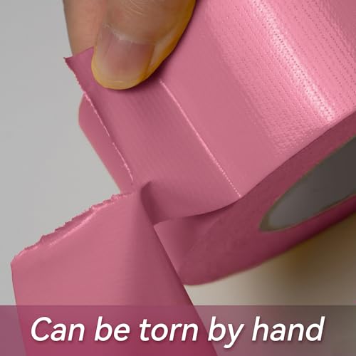 Image of Reniteco Pink Duct Tape- 2 inches x 10 Yards, Waterproof & All-Weather, No Residue, UV Resistant, Heavy Duty for Car, Home & Outdoor Repairs, 1 Roll