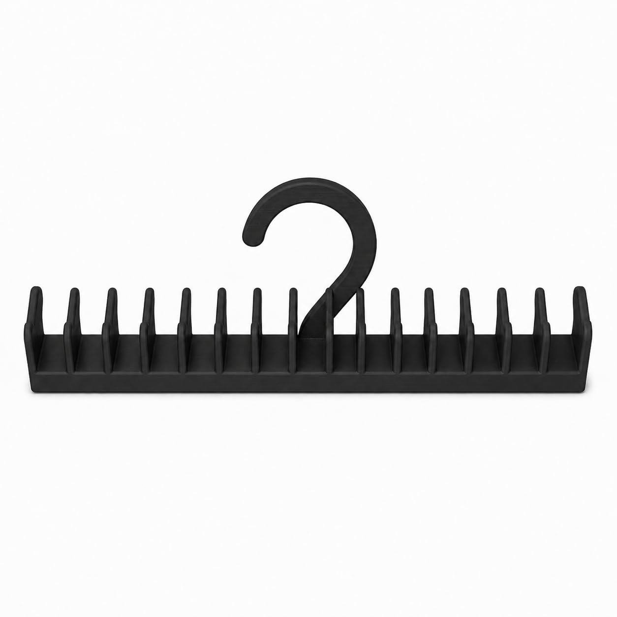 SplashNColor Hair Extension Closet Hanger – Organize Wigs and Hairpieces on Any Standard Closet Rod | Friction-Fit Vertical Dividers Keep Extensions Tangle-Free | Space-Saving Storage