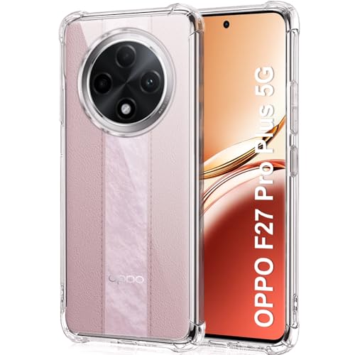 Image of TheGiftKart Crystal Clear Back Cover Case for Oppo F27 Pro Plus 5G | Shockproof Soft TPU Case | Cushioned Edges for Ultimate Protection Back Cover Case for Oppo F27 Pro Plus 5G (TPU, Transparent)