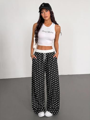 Image of SOLY HUX Women's Plaid Checkered Pants Flannel Pajama Pants with Pockets