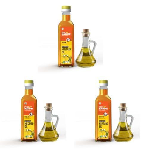 Image of Pro Nature 100% Organic Mustard Oil, 500ml (Pack of 3)