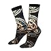 XZDWPY Cool Steampunk Gears Unisex Mid-Calf Socks 2 Black-1 Polyester Skin-Friendly Moisture-Wicking Fashionable Crew Socks