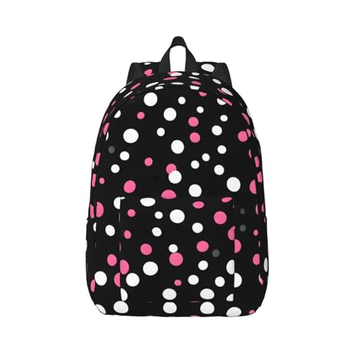 Sac à dos de voyage à pois noirs au design ergonomique