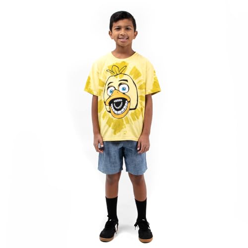 Five Nights at Freddy's Chicko Character Tie Dye Youth Boy's Short Sleeve Tee