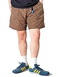 GERRY 水陸両用 ナイロン ショートパンツ メンズ 短い 速乾 ベルト付き バギーズショーツ M レオパード