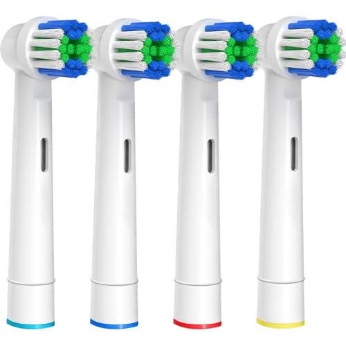 4Pcs Compatible with Oral-B Precision Clean Toothbrush Heads Replacement Refills for Rechargeable Electric Toothbrush,Precision Clean and Plaque Removal Professional Electric Brush Heads