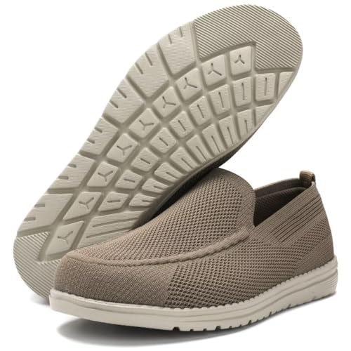 Image of 1TAZERO Men Slip On Shoes Loafer with Arch Support Insoles,Men Casual Shoes for Plantar Fasciitis