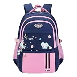 Mochila Infantil Astronauta Impermeável Aplicável Estudante (Rosa)