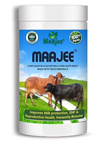 Image of Cow and Buffalo and Cattle Feed Nutrition Supplement Minerals Mixture Improves Healthy Skin Radiant Coat Milk Yield, Fat & Snf Content Gain Weight (908Gm), Powder