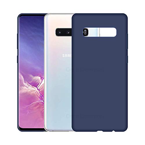 Image of Case Creation Luxurious OG Series for Samsung Galaxy S10 Case Cover,Anti-Dirty Slim Case Frosted Matte Cute Candy TPU Raised Bezel (Splash of Color) Back Cover for Samsung S10 -Navy Blue