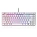 Produktbild Z-88 Mini Mechanische Tastatur, RGB Beleuchtung, Rote Schalter Kompakt 81-Tasten, Verkabelte,Anti-Ghosting US-Layout Gaming Keyboard, Weiß (QWERTY)