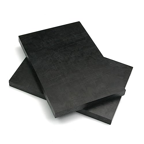 Image of Othmro Black POM Plastic Sheet 0.39 inch*3.94 inch*5.9 inch 2Pcs, Printable Rigid Durable Plastic Board Sheet Plastic Sheeting DIY Materials for Home Decor, Handcrafts (Matte & Textured Finish), Outdoor Use