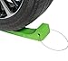 Mytee Products 4 Pack Car Tire Skates with Cable Handle for Tow Truck, Wreckers, & Roll Back Carrier - Safety Green 4,000 lbs WLL, Heavy-Duty Vehicle Towing Accessories for Auto Haulers