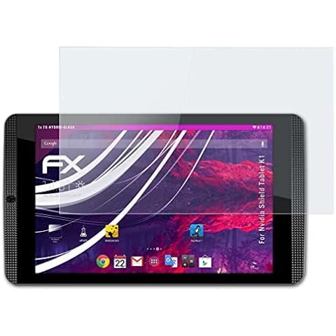atFolix Glasfolie kompatibel mit Nvidia Shield Tablet K1 Panzerfolie, 9H Hybrid-Glass FX Schutzpanzer Folie Cover
