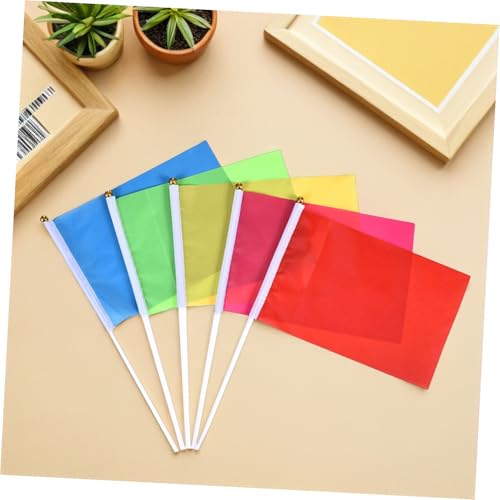 Mini Drapeaux sur Bâtonnet en Polyester Résistant pour Défilé Vibrant