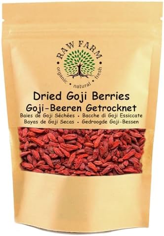 Raw Farm - Goji Berries, Whole fruits, Sun Dried, Free from additives 1 kg