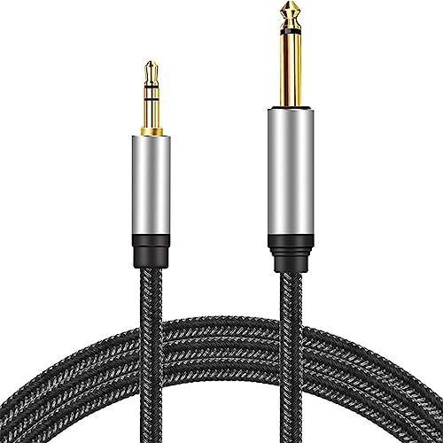 Cable de audio 3.5mm TRS a 6.5mm TS macho a macho miniatura 3