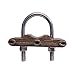 Morris 91775 Copper Ground Clamp, U Bolt, 3 Conductor, 3-1/2-inch Pipe, No. 4-250 MCM, 6-3/4-inch x 6-3/8-inch