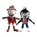 uiuoutoy Plantes vs Zombies Peluches Jean Suit Zombie Cowboy Zombie Pvz Peluches Douces Poupées Cadeau 2 pcs/lot