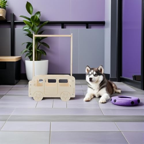 Perchero de ropa para perro de madera PRETYZOOM para evitar el caos de juguetes 8