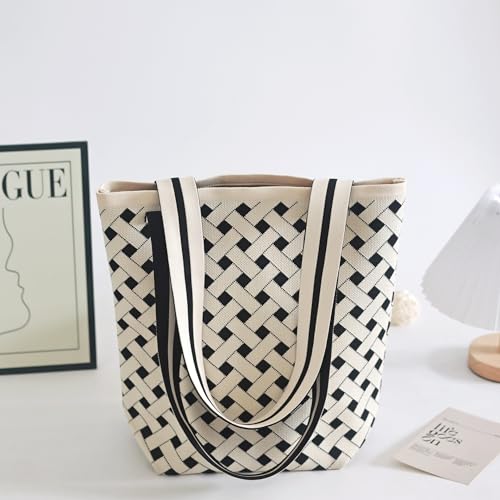 Large Capacity Knit Bucket Shoulder Bag – Spacious, Versatile, and Portable for Travel & Daily Use