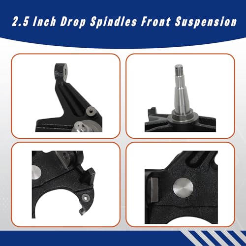 GXYWADY 2.5 Inch Drop Spindles Front Suspension Replacement for Chevy C10 W/Disc Brake 2wd 1963-1970 by GXYWADY - Image 4