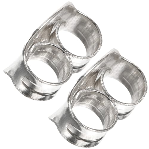 LIFKOME 1 Par Accesorios Para Pendientes Manos Kit De Aretes Gancho Organizador De Joyas Suministros Para Hacer Aretes Tapones Respaldos De Seguridad Para Pendientes Alfiler Plata Silver