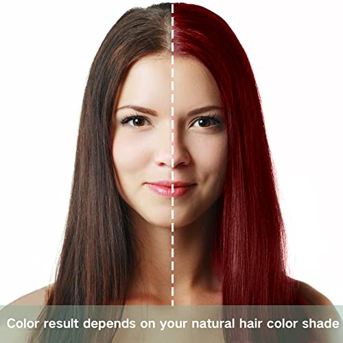 Dark Red Wine Instant Hair Color Shampoo For Gray Hair - Herbal Hair Dye Shampoo 3 In 1 For Women Men,16.90 Fl Oz Color Shampoo Hair Dye Easy To Apply & Long Lasting Red Hair Shampoo,Colors In 10-15 Minutes (Dark Red Wine) #TOP2
