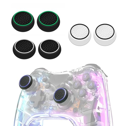Image of Like Star Silicone Thumb Grip Caps, Anti-Slip Controller Joystick Cap Covers, Luminous Anti-Scratch Analog Stick Caps Compatible with PS4 / PS5 / Xbox 360 / Xbox One (Pack 6)