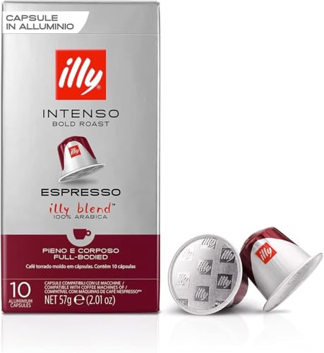 Illycaffè Café Tueste INTENSO en cápsulas compatibles - 10 pack de 10 cápsulas