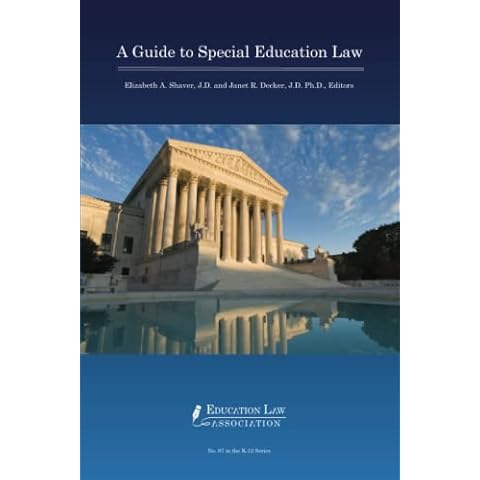 A Guide to Special Education Law (N O L P E Monograph Series) Cover