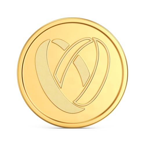 Image of Joyalukkas 22K (916) Purity Gold Coin | Yellow Color | Round Shape | Happy Birthday Design.