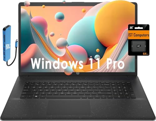 HP 17 Laptop 17.3" FHD i7-1255U 64GB RAM 2TB SSD Win 11 Pro